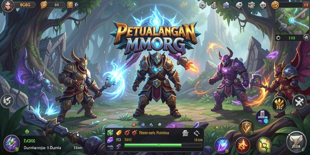 Gameplay seru dalam dunia fantasi 8G8G dengan grafis menawan.