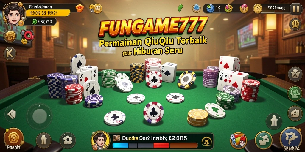 Tampilan gameplay seru QiuQiu di FUNGAME777.