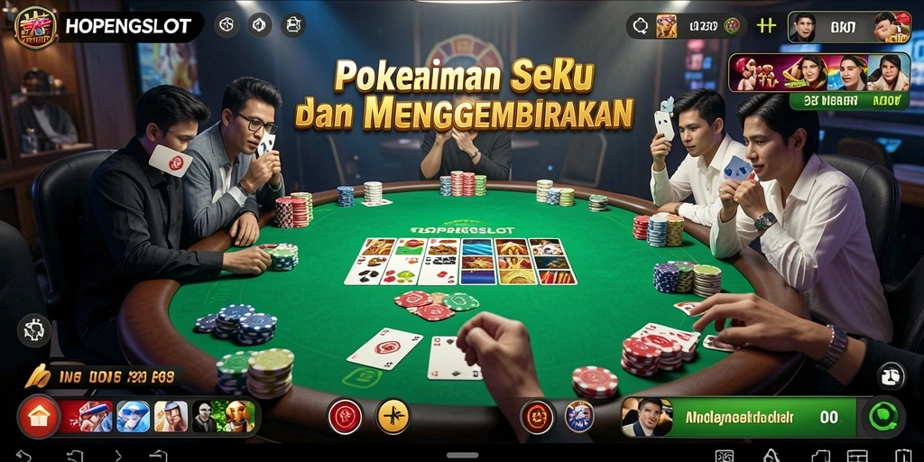 Tangkapan layar HOPENGSLOT menampilkan aksi Poker yang mendebarkan.