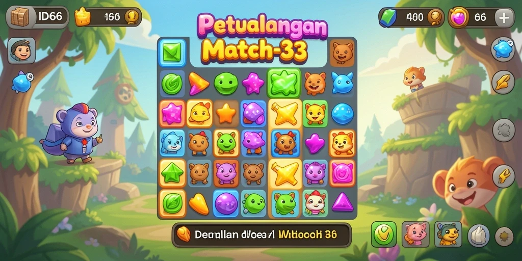 Tampilan gameplay <strong>ID66</strong> yang seru dan penuh warna.