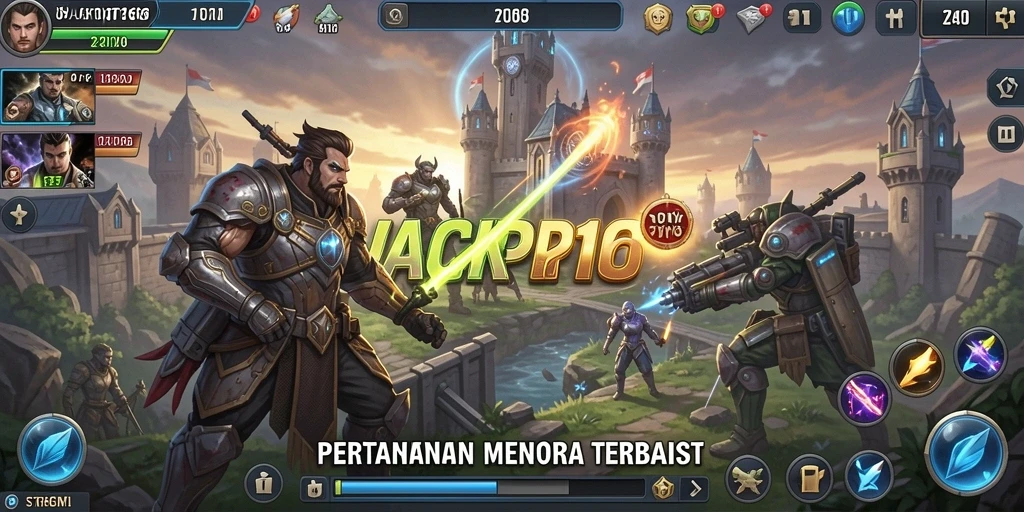 Gameplay menegangkan JACKPOT168 dalam pertahanan menara.