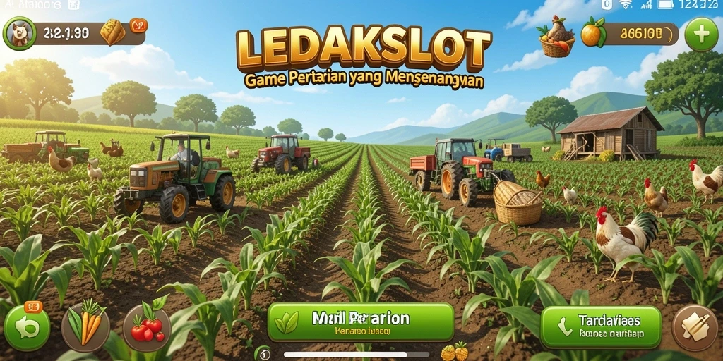 Gameplay LEDAKSLOT yang menarik dengan nuansa pertanian