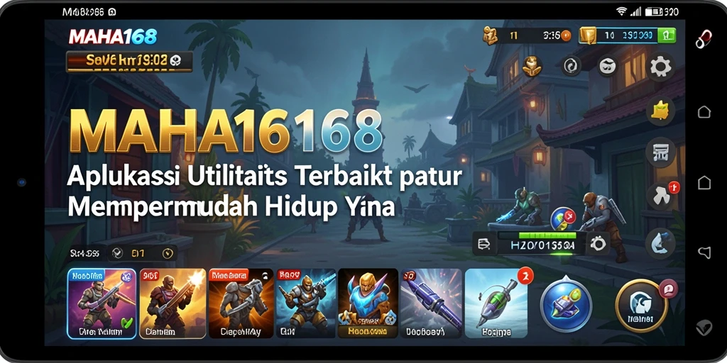 Tangkapan layar utama MAHA168 menampilkan antarmuka aplikasi yang intuitif.