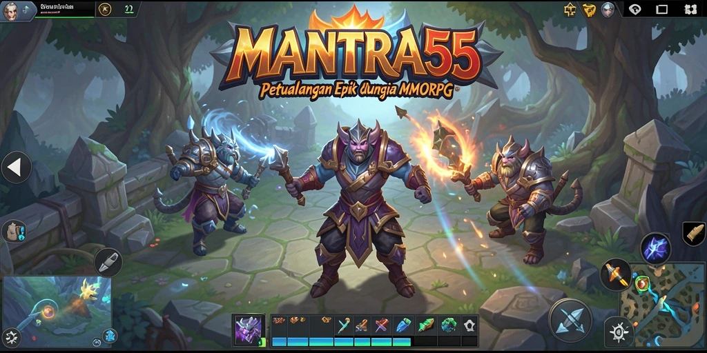 Gameplay epik MANTRA55 dalam dunia MMORPG yang menakjubkan.