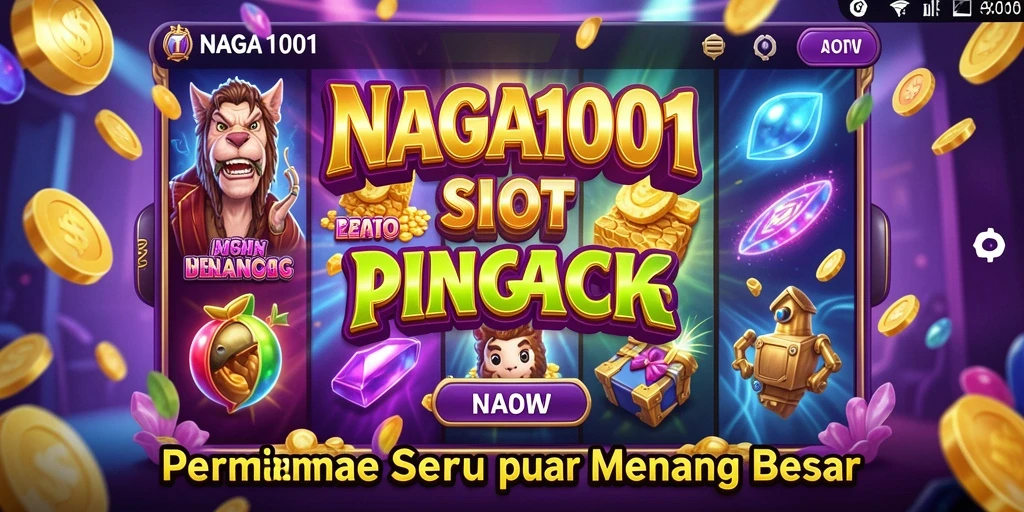 Tampilan gameplay menarik dari NAGA1001 yang berisi berbagai tema slot.