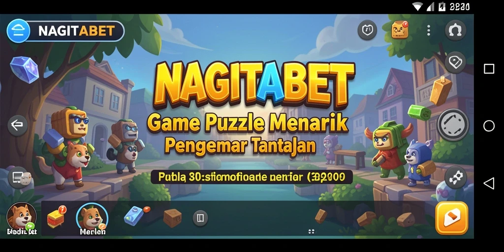 Screenshot gameplay NAGITABET menunjukkan tantangan Puzzle yang menarik.