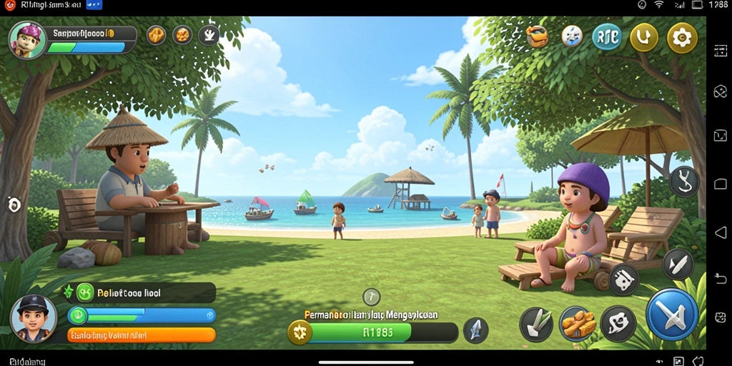 Tampilan gameplay RI188 yang menyenangkan dan menawan.