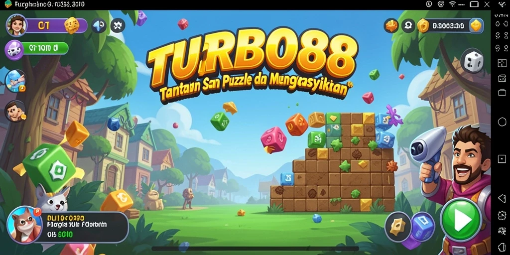 Tampilan gameplay TURBO88 yang seru dan menantang puzzle.