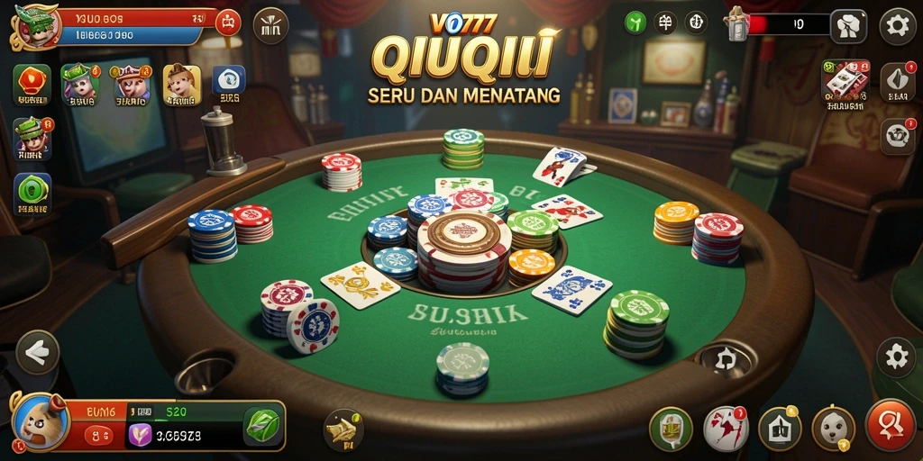 Screenshot gameplay QiuQiu yang seru dan mendebarkan.